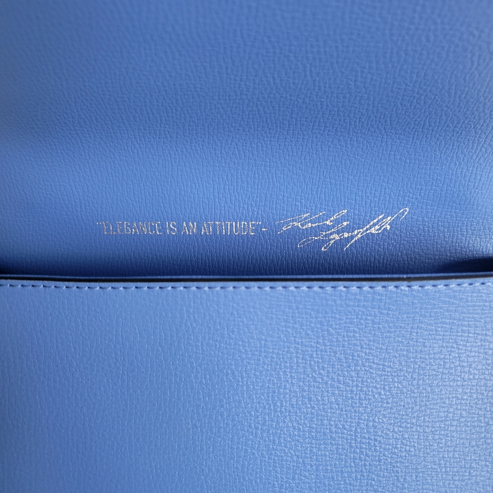 Karl Lagerfeld Blue and White Crossbody Bag - Picture 9 of 15